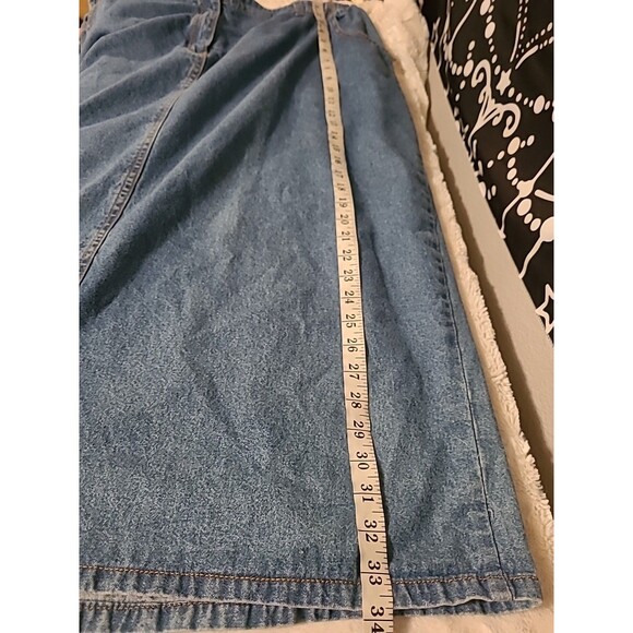 Vintage Mainstreet Blues Denim Maxi Long Denim Blue Skirt Womens Size 22W - Picture 7 of 7